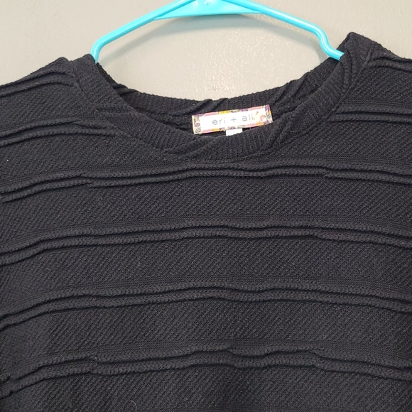 Anthropologie Eri + Ali Black Lace Sleeve top - Picture 5 of 9